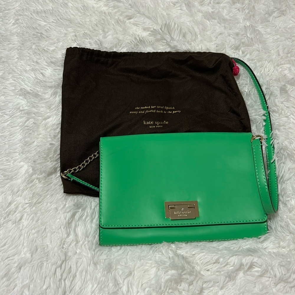 Kate Spade Green Crossbody Bag w/ Dustbag